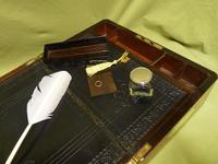 Quality Fully Brass Bound Rosewood Writing Box. Many Features. C1875 (9 of 16) Quality Fully Brass Bound Rosewood Writing Box. Many Features. C1875 (9 of 16)