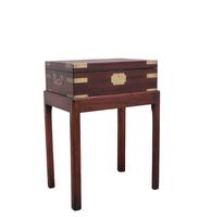 19th Century Antique Mahogany Box on Later Stand