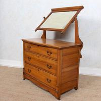 Satinwood Dressing Table Mirrored Arts & Crafts (5 of 10) Satinwood Dressing Table Mirrored Arts & Crafts (5 of 10)