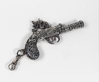 Rare Art Deco Sterling Silver Chatelaine Scroll Pattern Flint Pistol Whistle (3 of 9) Rare Art Deco Sterling Silver Chatelaine Scroll Pattern Flint Pistol Whistle (3 of 9)