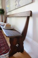 Victorian Pine Bench with Decorative Carved Sides & Curved Back Support (2 of 5) Victorian Pine Bench with Decorative Carved Sides & Curved Back Support (2 of 5)