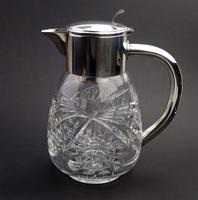 Substantial WMF Deep Cut Glass & Silver Plate Cooling Lemonade Jug c.1935 (3 of 10) Substantial WMF Deep Cut Glass & Silver Plate Cooling Lemonade Jug c.1935 (3 of 10)
