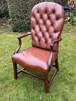 Buttoned Leather Armchair (3 of 8) Buttoned Leather Armchair (3 of 8)