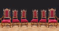 Set Antique Oak Dining Chairs - Farmhouse Kitchen Diners 1880 (2 of 11) Set Antique Oak Dining Chairs - Farmhouse Kitchen Diners 1880 (2 of 11)