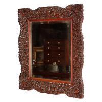 Chinese Red Cedar Framed Mirror (8 of 8) Chinese Red Cedar Framed Mirror (8 of 8)