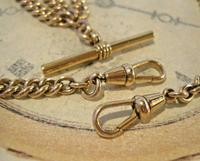 Victorian Pocket Watch Chain 1890s Antique 12ct Rose Rolled Gold Albert & T Bar (5 of 10) Victorian Pocket Watch Chain 1890s Antique 12ct Rose Rolled Gold Albert & T Bar (5 of 10)