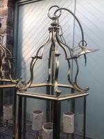 Pair English Glazed Brass Lanterns (2 of 9) Pair English Glazed Brass Lanterns (2 of 9)