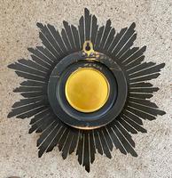 Stylish Art Deco Carved Giltwood Starburst Clock c.1930 (5 of 8) Stylish Art Deco Carved Giltwood Starburst Clock c.1930 (5 of 8)