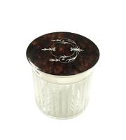 Antique Sterling Silver & Inlaid Tortoiseshell Vanity Jar 1914 (7 of 7) Antique Sterling Silver & Inlaid Tortoiseshell Vanity Jar 1914 (7 of 7)