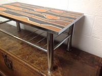 1960s Volcanic Tile Coffee Table on Chrome Supports (2 of 7) 1960s Volcanic Tile Coffee Table on Chrome Supports (2 of 7)