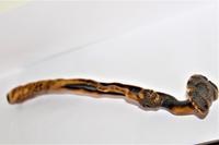 Well Carved Sashi Netsuke Pipe Case Holder in the Form of a Ruyi (6 of 6) Well Carved Sashi Netsuke Pipe Case Holder in the Form of a Ruyi (6 of 6)