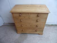 Lovely Waxed Victorian Antique Pine 5 Drawer Chest of Drawers (4 of 8) Lovely Waxed Victorian Antique Pine 5 Drawer Chest of Drawers (4 of 8)