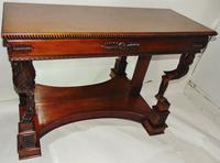Empire Style Carved Mahogany Console Table (10 of 11) Empire Style Carved Mahogany Console Table (10 of 11)