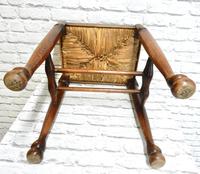 Rush Seated Antique Stool (4 of 4) Rush Seated Antique Stool (4 of 4)