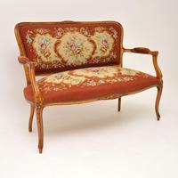 Antique French Needlepoint Salon Two Seater Sofa (4 of 12) Antique French Needlepoint Salon Two Seater Sofa (4 of 12)