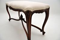 Antique French Carved Walnut Stool / Window Seat (7 of 8) Antique French Carved Walnut Stool / Window Seat (7 of 8)