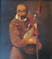 Original 18th Century Miniature Oil on Panel Portrait Painting of Bagpipe Player (2 of 11) Original 18th Century Miniature Oil on Panel Portrait Painting of Bagpipe Player (2 of 11)