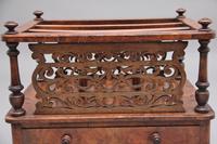 19th Century Burr Walnut Canterbury of Nice Proportions (8 of 10) 19th Century Burr Walnut Canterbury of Nice Proportions (8 of 10)