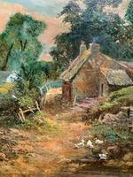 Original 19th Century British Farmland Countryside Landscape Oil Painting (7 of 11) Original 19th Century British Farmland Countryside Landscape Oil Painting (7 of 11)