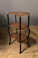 French Inlaid Three Tier Birds-eye Maple Etarge / Whatnot (7 of 11) French Inlaid Three Tier Birds-eye Maple Etarge / Whatnot (7 of 11)