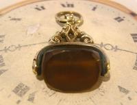 Antique Pocket Watch Chain Fob 1870s Victorian Huge Brass & Amber Stone Swivel Fob (9 of 10) Antique Pocket Watch Chain Fob 1870s Victorian Huge Brass & Amber Stone Swivel Fob (9 of 10)