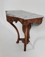 Early 18th Century French Regence Walnut Marble Console Table. (4 of 6) Early 18th Century French Regence Walnut Marble Console Table. (4 of 6)