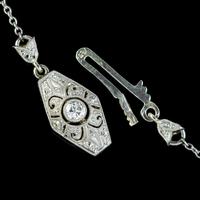 Art Deco Baroque Pearl Diamond Lavaliere Necklace 18ct Gold 2ct of Diamond c.1920 (3 of 9) Art Deco Baroque Pearl Diamond Lavaliere Necklace 18ct Gold 2ct of Diamond c.1920 (3 of 9)