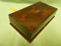 Inlaid Flame Mahogany & Rosewood Box c.1890 (12 of 13) Inlaid Flame Mahogany & Rosewood Box c.1890 (12 of 13)