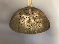 Large Solid Brass Dairy Skimmer (3 of 4) Large Solid Brass Dairy Skimmer (3 of 4)