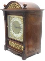 Oak Cased German Bracket 8-day Striking Mantle Clock c.1890 (5 of 10) Oak Cased German Bracket 8-day Striking Mantle Clock c.1890 (5 of 10)