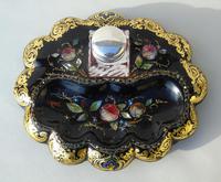 Antique Papier Mache Ink Stand 19th Century (7 of 7) Antique Papier Mache Ink Stand 19th Century (7 of 7)