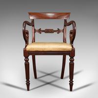 Antique Elbow Chair, English, Mahogany, Carver, Drop-in Seat, Regency c.1820 (2 of 12) Antique Elbow Chair, English, Mahogany, Carver, Drop-in Seat, Regency c.1820 (2 of 12)
