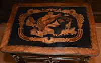 Striking 19th Century French Ebonised & Marquetry Side Table c.1880 (4 of 18) Striking 19th Century French Ebonised & Marquetry Side Table c.1880 (4 of 18)