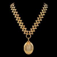 Antique Victorian Mourning Locket Collar Necklace Silver 18ct Gold Gilt Dated 1883 (3 of 9) Antique Victorian Mourning Locket Collar Necklace Silver 18ct Gold Gilt Dated 1883 (3 of 9)