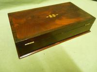 Inlaid Flame Mahogany & Rosewood Box c.1890 (10 of 13) Inlaid Flame Mahogany & Rosewood Box c.1890 (10 of 13)