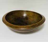 Large Antique Sycamore Dairy Bowl