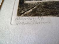 Etching by Professor Otto Ferdinand Probst - Rothenberg ? (4 of 5) Etching by Professor Otto Ferdinand Probst - Rothenberg ? (4 of 5)