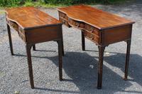 1920s Pair of Mahogany Chippendale Style Side Tables (3 of 4) 1920s Pair of Mahogany Chippendale Style Side Tables (3 of 4)