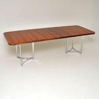 Merrow Associates Rosewood & Chrome Dining Table by Richard Young (2 of 14) Merrow Associates Rosewood & Chrome Dining Table by Richard Young (2 of 14)