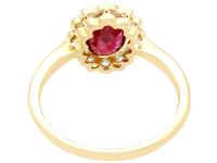 1.03ct Thai Ruby & 0.28ct Diamond, 18ct Yellow Gold Cluster Ring c.1930 (4 of 12) 1.03ct Thai Ruby & 0.28ct Diamond, 18ct Yellow Gold Cluster Ring c.1930 (4 of 12)