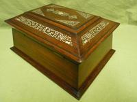 Large Inlaid Rosewood Jewellery / Table Box c.1835 (5 of 12) Large Inlaid Rosewood Jewellery / Table Box c.1835 (5 of 12)