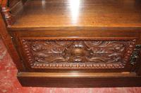 1920s Arts & Craft Style Carved Oak Sideboard with Back (9 of 9) 1920s Arts & Craft Style Carved Oak Sideboard with Back (9 of 9)