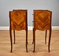 Pair of Louis XVI Style Marquetry Inlaid Bedsides Cabinets (3 of 8) Pair of Louis XVI Style Marquetry Inlaid Bedsides Cabinets (3 of 8)