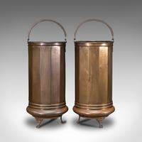 Pair of Antique Stick Stands, Brass, Umbrella Rack, Fireside Bin, Victorian (2 of 12) Pair of Antique Stick Stands, Brass, Umbrella Rack, Fireside Bin, Victorian (2 of 12)