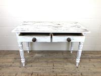 Distressed White Painted Victorian Pine Table (2 of 8) Distressed White Painted Victorian Pine Table (2 of 8)
