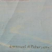 Emanuel A Petersen, Arctic Landscape With Inuit, Oil Painting (5 of 8) Emanuel A Petersen, Arctic Landscape With Inuit, Oil Painting (5 of 8)