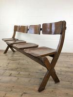 Antique Victorian Elm Four Seater Bench (7 of 12) Antique Victorian Elm Four Seater Bench (7 of 12)