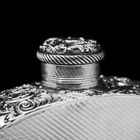 A Georgian Solid Silver Engraved & Engine Turned Hip Flask - Archibald Douglas 1835 (17 of 23) A Georgian Solid Silver Engraved & Engine Turned Hip Flask - Archibald Douglas 1835 (17 of 23)