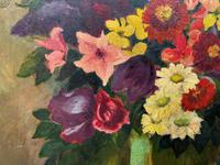Large 19th Century French Farmhouse Impressionist Still Life Floral Oil Painting Signed (10 of 12) Large 19th Century French Farmhouse Impressionist Still Life Floral Oil Painting Signed (10 of 12)