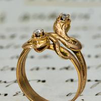 The Antique Late Victorian Diamond Crowned Snake Ring (3 of 5) The Antique Late Victorian Diamond Crowned Snake Ring (3 of 5)
